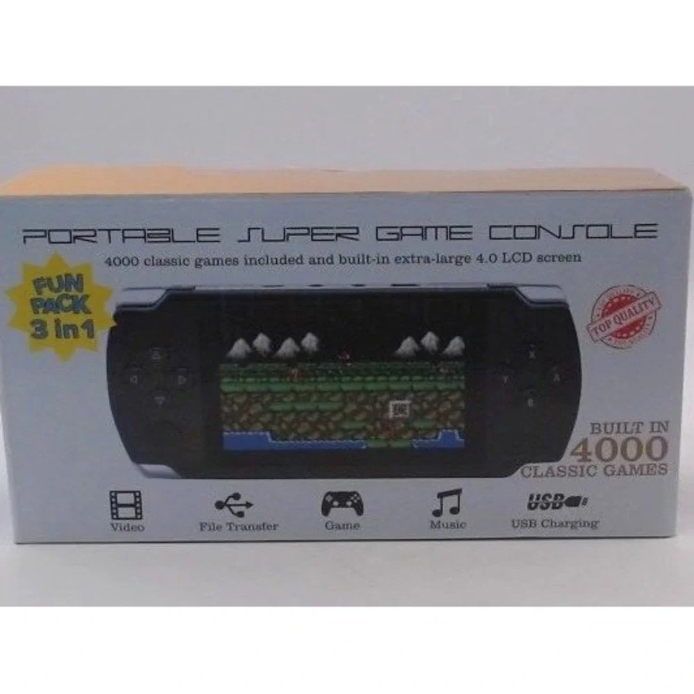 Portable Super Game Console - 4000 Classic Games, BRAND NEW IN BOX